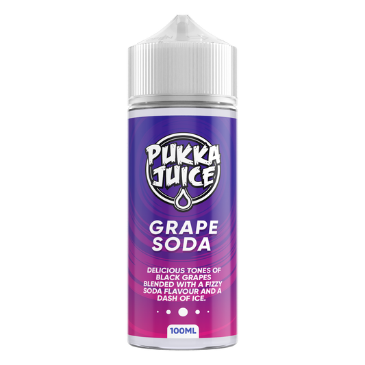Pukka Juice | 100ml Shortfill Range | GRAPE SODA | 0mg - IFANCYONE WHOLESALE