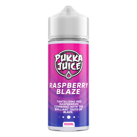 Pukka Juice | 100ml Shortfill Range | RASPBERRY BLAZE | 0mg - IFANCYONE WHOLESALE