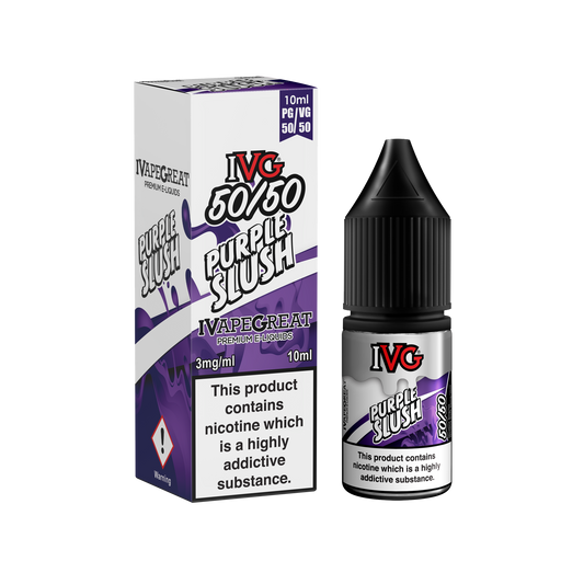 I VG 50/50 E-Liquids - PURPLE SLUSH - 10ml Single - Various Nicotine Strengths - IFANCYONE WHOLESALE