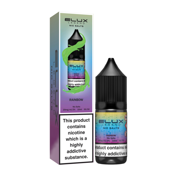 ELUX | Elux Legend 10ml Nicotine Salt E-Liquids | RAINBOW | 10mg / 20mg Nic Salts
