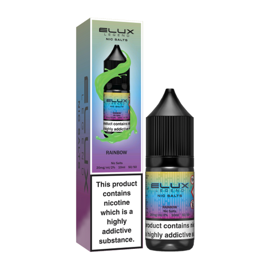 ELUX | Elux Legend 10ml Nicotine Salt E-Liquids | RAINBOW | 10mg / 20mg Nic Salts