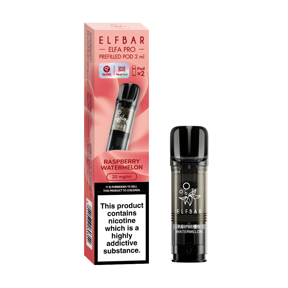 Elfbar | Elf Bar ELFA PRO Replacement Pre-Filled Pods | 2ml | Pack of 2 | 20mg | Various Flavours