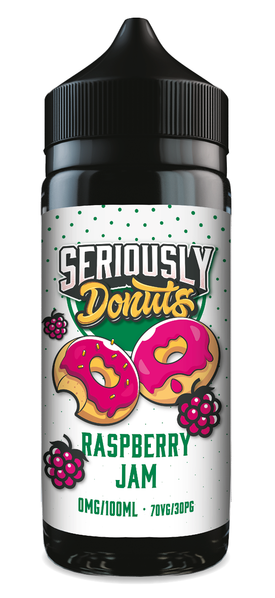 Seriously Donuts by Doozy Vape Co | Raspberry Jam | 100ml Shortfill | 0mg - IFANCYONE WHOLESALE