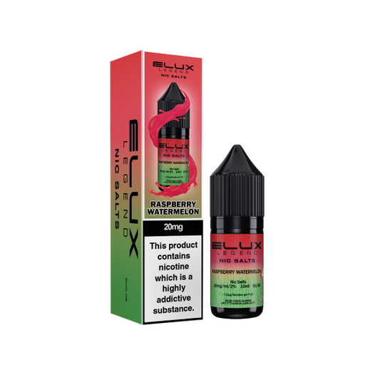 ELUX | Elux Legend 10ml Nicotine Salt E-Liquids | RASPBERRY WATERMELON | 10mg / 20mg Nic Salts