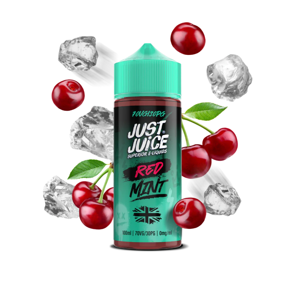 Just Juice | 100ml Shortfill Range | MINT | RED MINT | 0mg