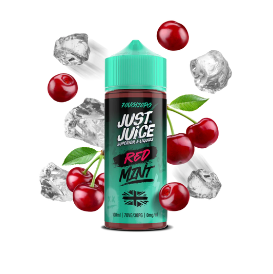 Just Juice | 100ml Shortfill Range | MINT | RED MINT | 0mg