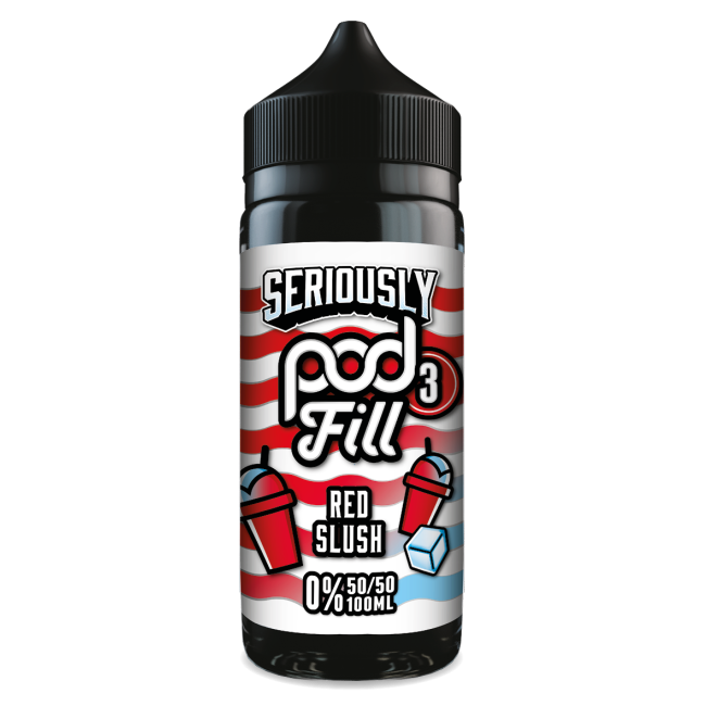 Seriously Pod Fill 3 by Doozy Vape Co | 50/50 VG/PG | Red Slush | 100ml Shortfill | 0mg