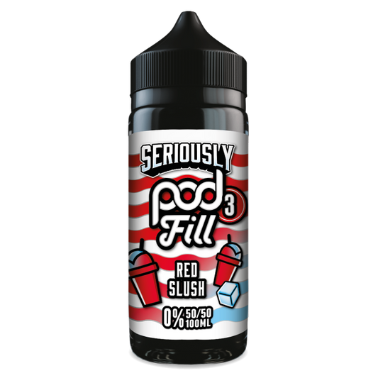 Seriously Pod Fill 3 by Doozy Vape Co | 50/50 VG/PG | Red Slush | 100ml Shortfill | 0mg