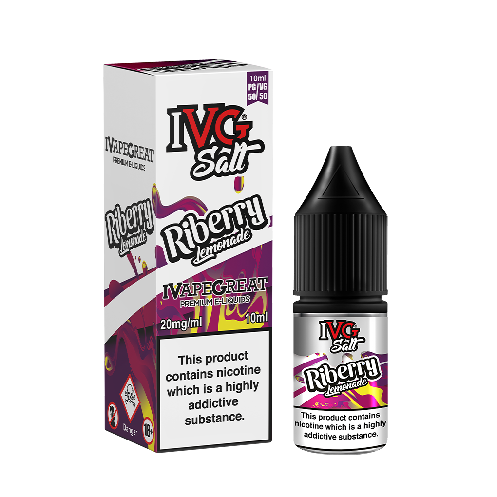 I VG Salts | RIBERRY LEMONADE | 10ml Single | 10mg / 20mg Nicotine Salts