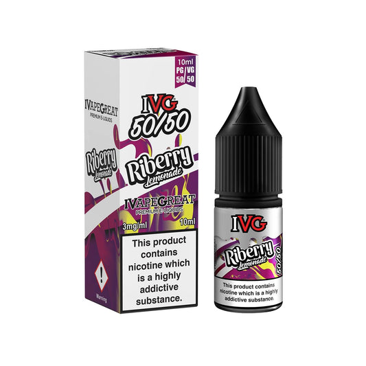 I VG 50/50 E-Liquids - RIBERRY LEMONADE - 10ml Single - Various Nicotine Strengths - IFANCYONE WHOLESALE