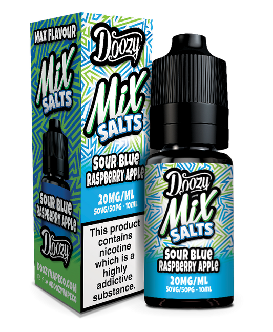 Doozy Vape Co | Mix Salts | Sour Blue Raspberry Apple | 10ml Single | 10 / 20mg Nicotine Salts - IFANCYONE WHOLESALE