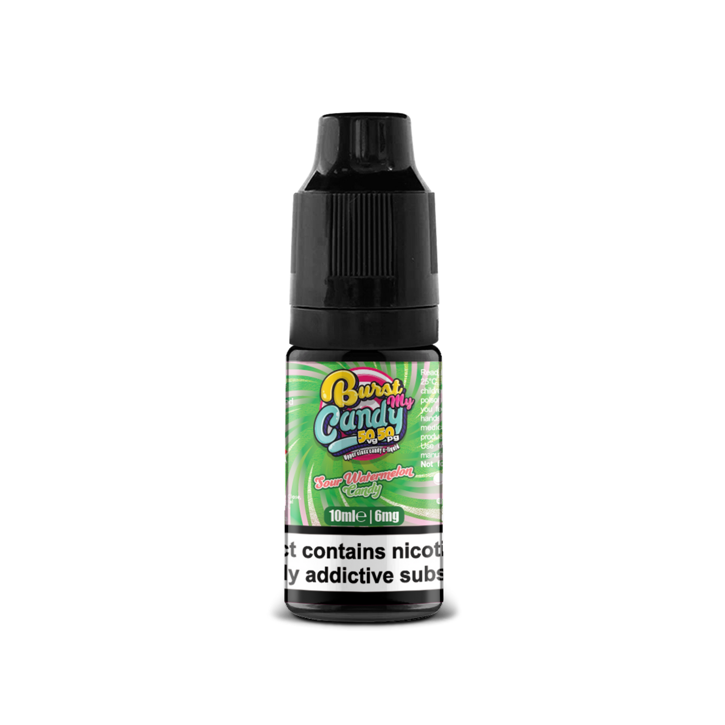 Burst my Candy 50/50 Range | SOUR WATERMELON CANDY | 10ml Single | Various Nicotine Strengths - IFANCYONE WHOLESALE