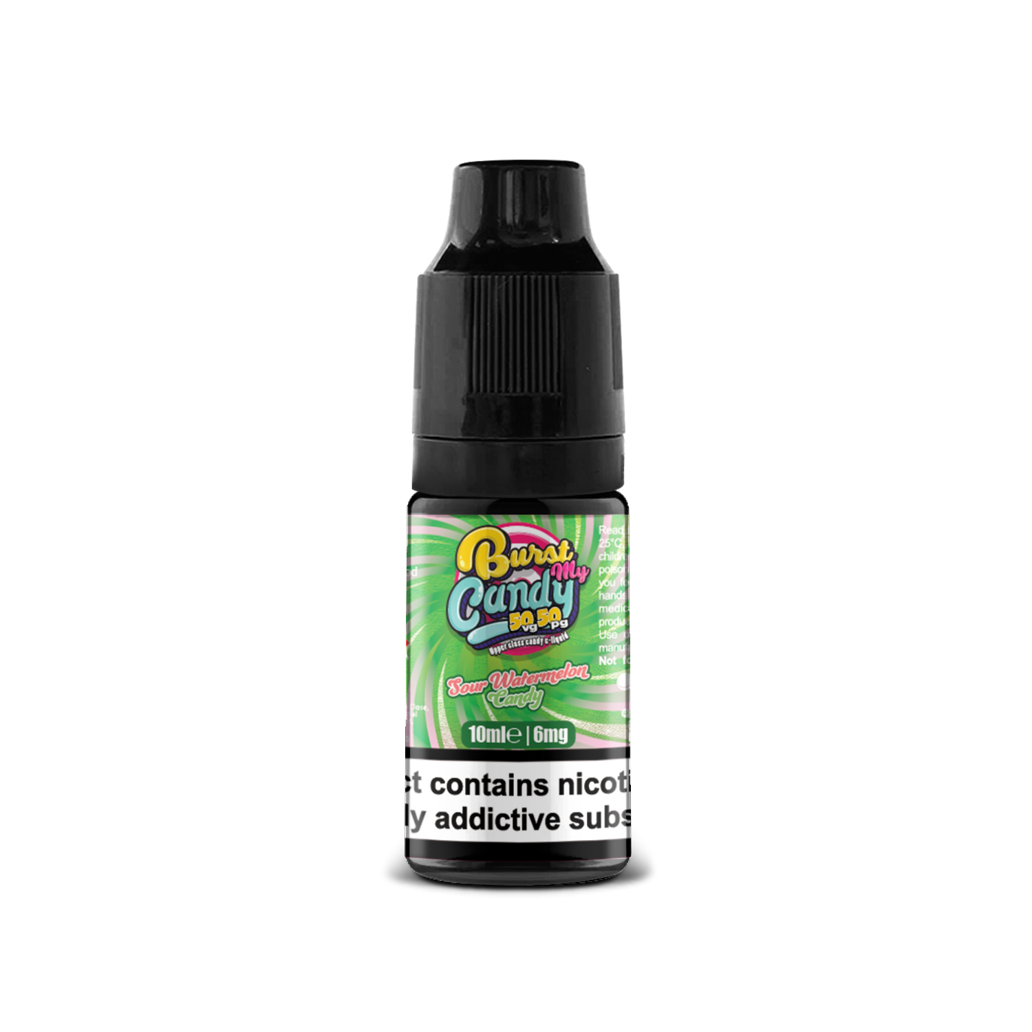 Burst my Candy 50/50 Range | SOUR WATERMELON CANDY | 10ml Single | Various Nicotine Strengths - IFANCYONE WHOLESALE