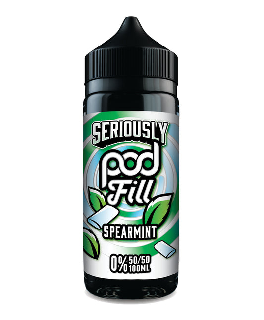 Seriously Pod Fill by Doozy Vape Co | 50/50 VG/PG | Spearmint | 100ml Shortfill | 0mg - IFANCYONE WHOLESALE