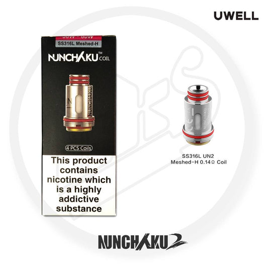 UWELL | Nunchaku Coils | 0.25 / 0.4 Ohm | Pack of 4 - IFANCYONE WHOLESALE