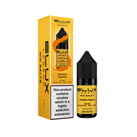 ELUX | Elux Legend 10ml Nicotine Salt E-Liquids | STRAIGHT TOBACCO | 10mg / 20mg Nic Salts