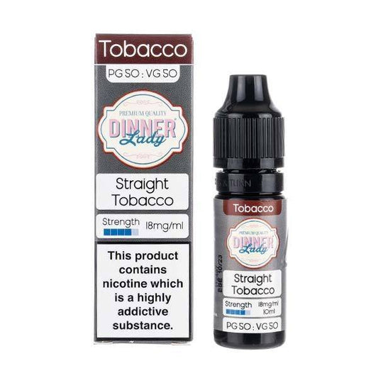 Dinner Lady 50/50 Range | Tobacco | Straight Tobacco | 10ml Single | Various Nicotine Strengths