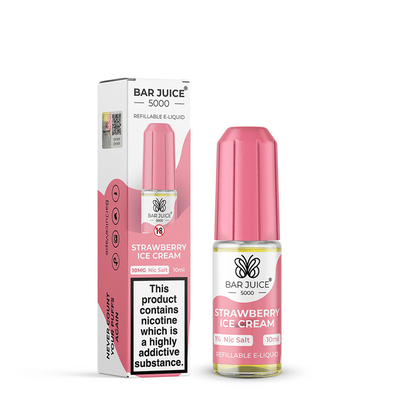 Bar Juice 5000 | 10ml Nicotine Salts Disposable Flavour E-Liquids | 10ml Bottles | 10mg / 20mg Nic Salt