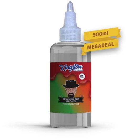 Kingston MegaSaver | Strawberry Kiwi Zingberry | 500ml Shortfill | 0mg - IFANCYONE WHOLESALE