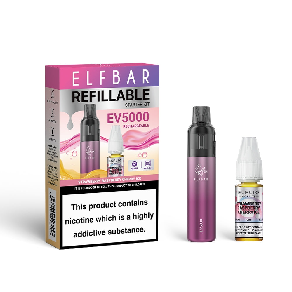 Elfbar | Elf Bar EV5000 Disposable Vape Kit + Elfliq 10ml Nic Salt E-Liquid |