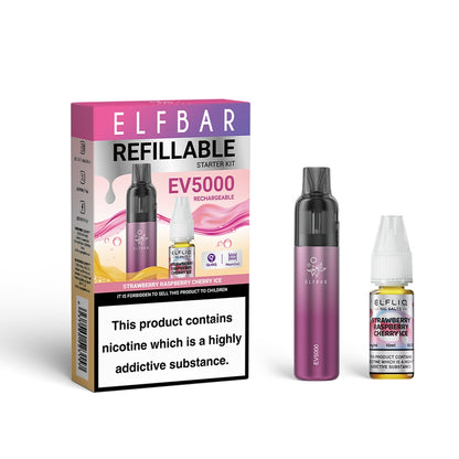 Elfbar | Elf Bar EV5000 Disposable Vape Kit + Elfliq 10ml Nic Salt E-Liquid |