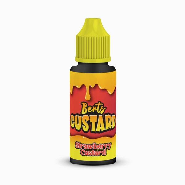 Kingston Bert's Custard | Strawberry | 100ml Shortfill | 0mg - IFANCYONE WHOLESALE