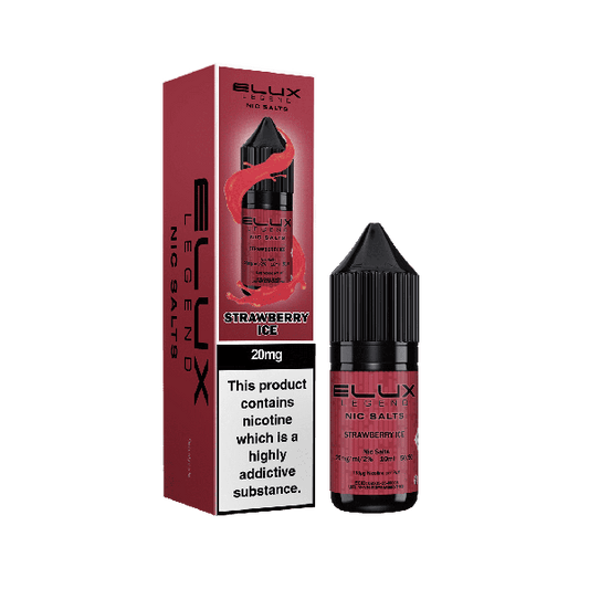 ELUX | Elux Legend 10ml Nicotine Salt E-Liquids | Strawberry Ice | 10mg / 20mg Nic Salts