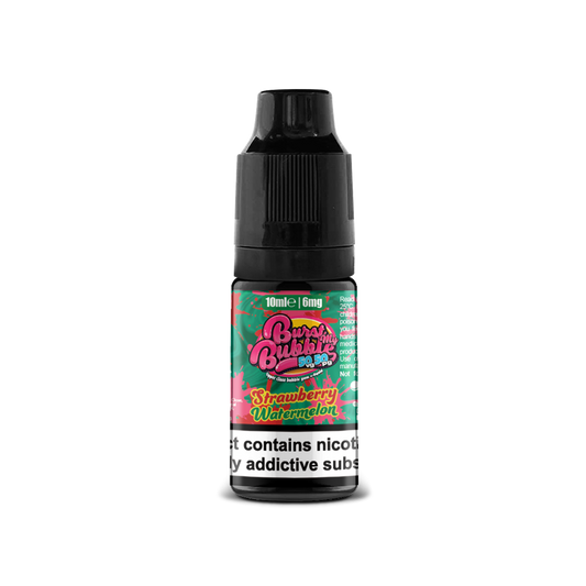 Burst my Bubble 50/50 Range | STRAWBERRY WATERMELON | 10ml Single | Various Nicotine Strengths - IFANCYONE WHOLESALE