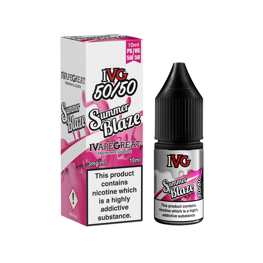 I VG 50/50 E-Liquids - SUMMER BLAZE - 10ml Single - Various Nicotine Strengths - IFANCYONE WHOLESALE