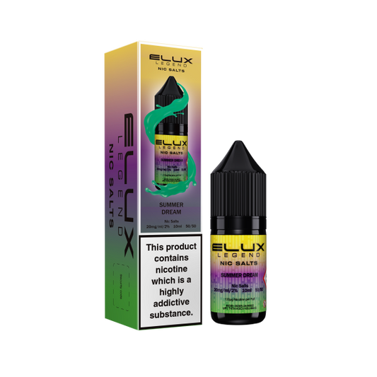 ELUX | Elux Legend 10ml Nicotine Salt E-Liquids | SUMMER DREAM | 10mg / 20mg Nic Salts