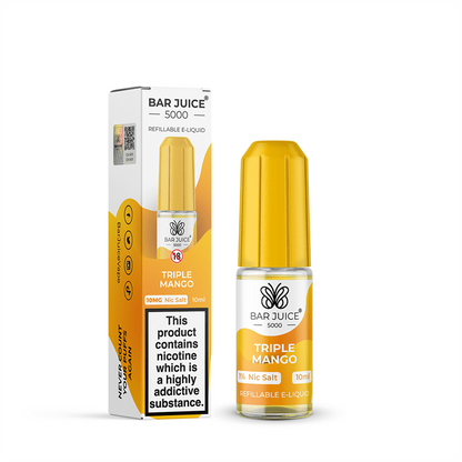 Bar Juice 5000 | 10ml Nicotine Salts Disposable Flavour E-Liquids | 10ml Bottles | 10mg / 20mg Nic Salt