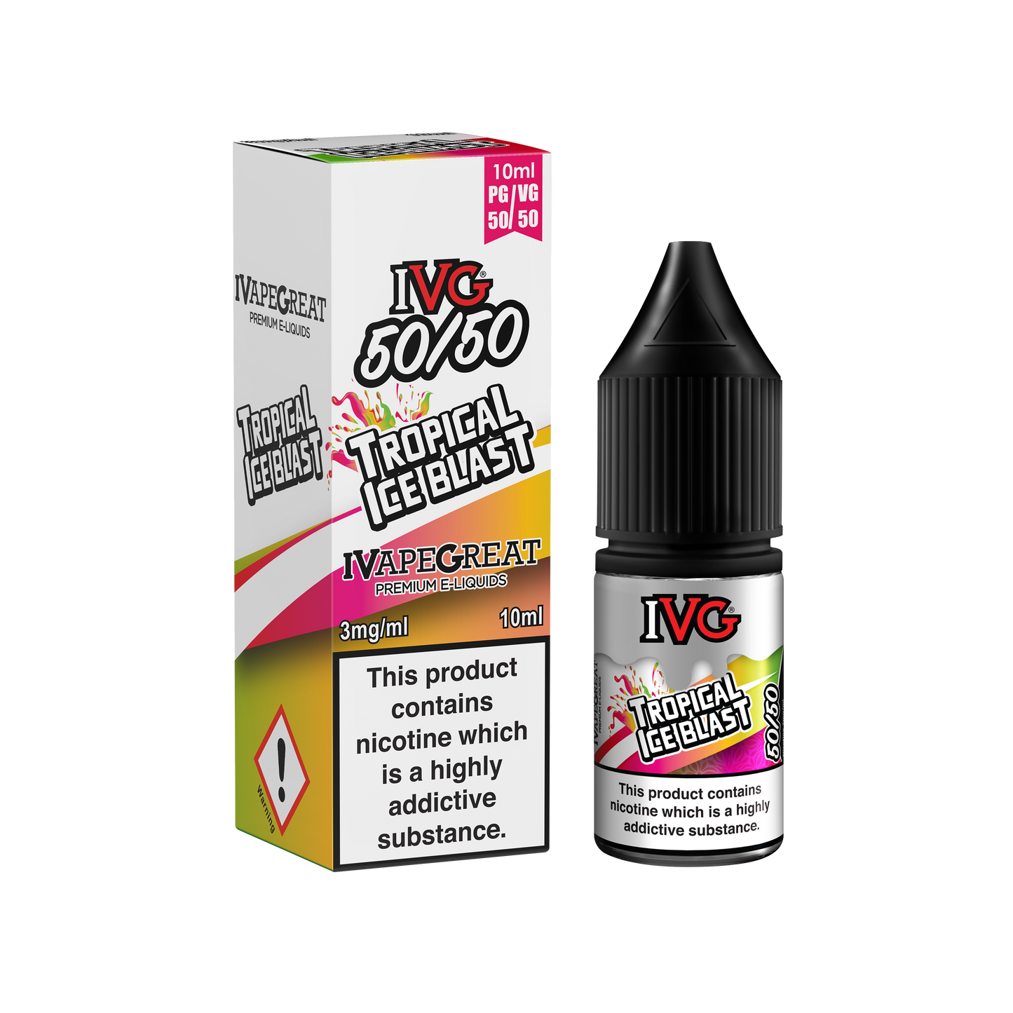 I VG 50/50 E-Liquids - TROPICAL ICE BLAST - 10ml Single - Various Nicotine Strengths - IFANCYONE WHOLESALE