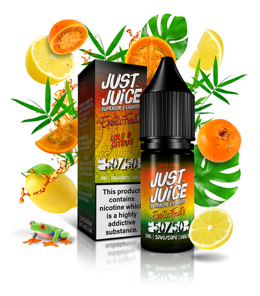 Just Juice Exotic Fruits 50:50 | Lulo & Citrus | 10ml Single | Various Nicotine Strengths - IFANCYONE WHOLESALE