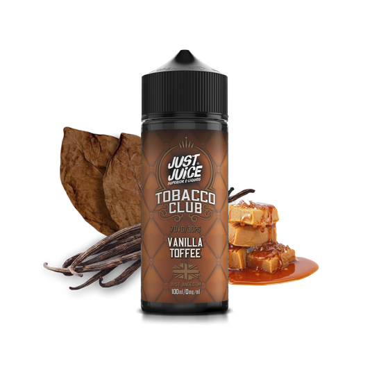 Just Juice | 100ml Shortfill Range | TOBACCO | VANILLA TOFFEE | 0mg - IFANCYONE WHOLESALE