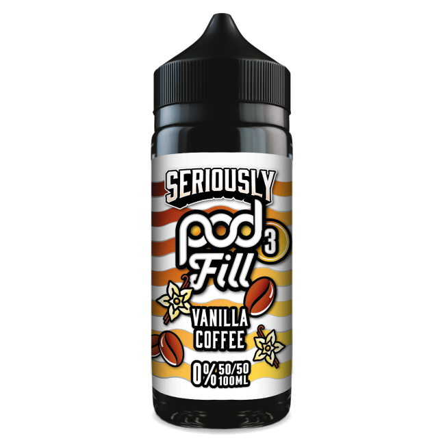 Seriously Pod Fill 3 by Doozy Vape Co | 50/50 VG/PG | Vanilla Coffee | 100ml Shortfill | 0mg