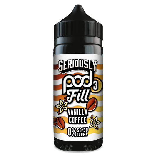 Seriously Pod Fill 3 by Doozy Vape Co | 50/50 VG/PG | Vanilla Coffee | 100ml Shortfill | 0mg