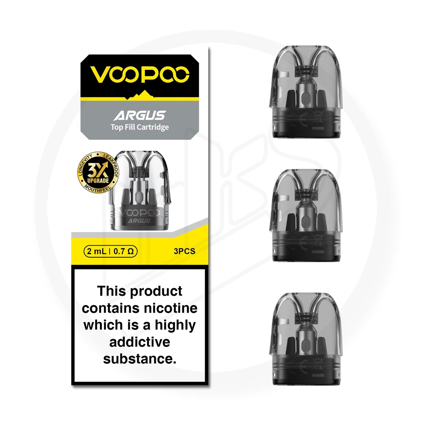 Voopoo | ARGUS Pod Replacement Pod Cartridges | Top Fill | 2ml