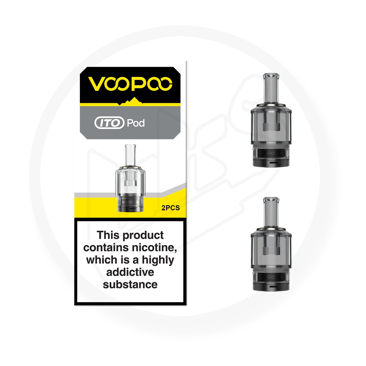 Voopoo | ITO Replacement Pod Cartridge | Pack of 2 | EMPTY Pod (Uses ITO Coils) - IFANCYONE WHOLESALE