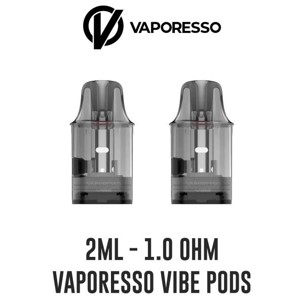 Vaporesso | VIBE Replacement Dual Mesh Smart Pods | 1.0 Ohm / 0.7 Ohm