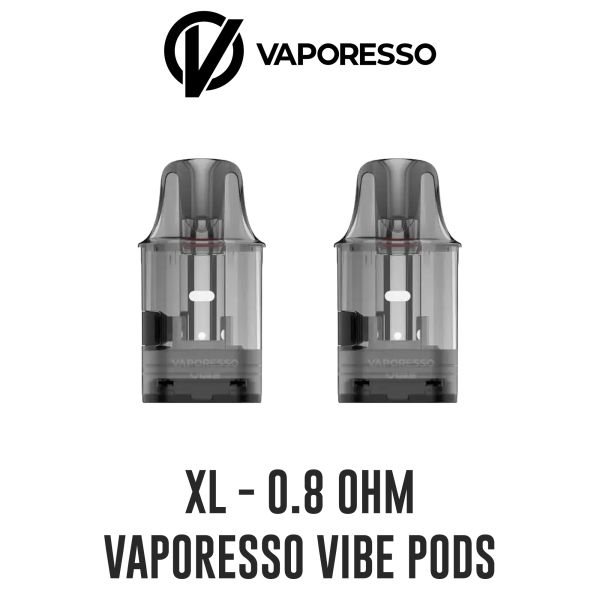 Vaporesso | VIBE Replacement Dual Mesh Smart Pods | 0.8 Ohm / 0.6 Ohm