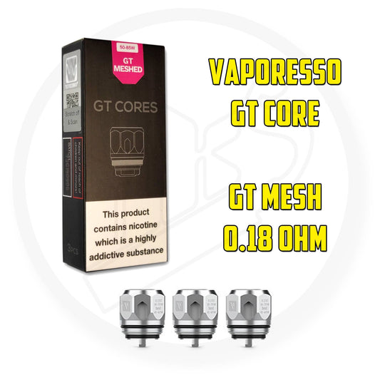 Vaporesso | GT Core Coils | CCELL | 0.18 Ohm | Pack of 3