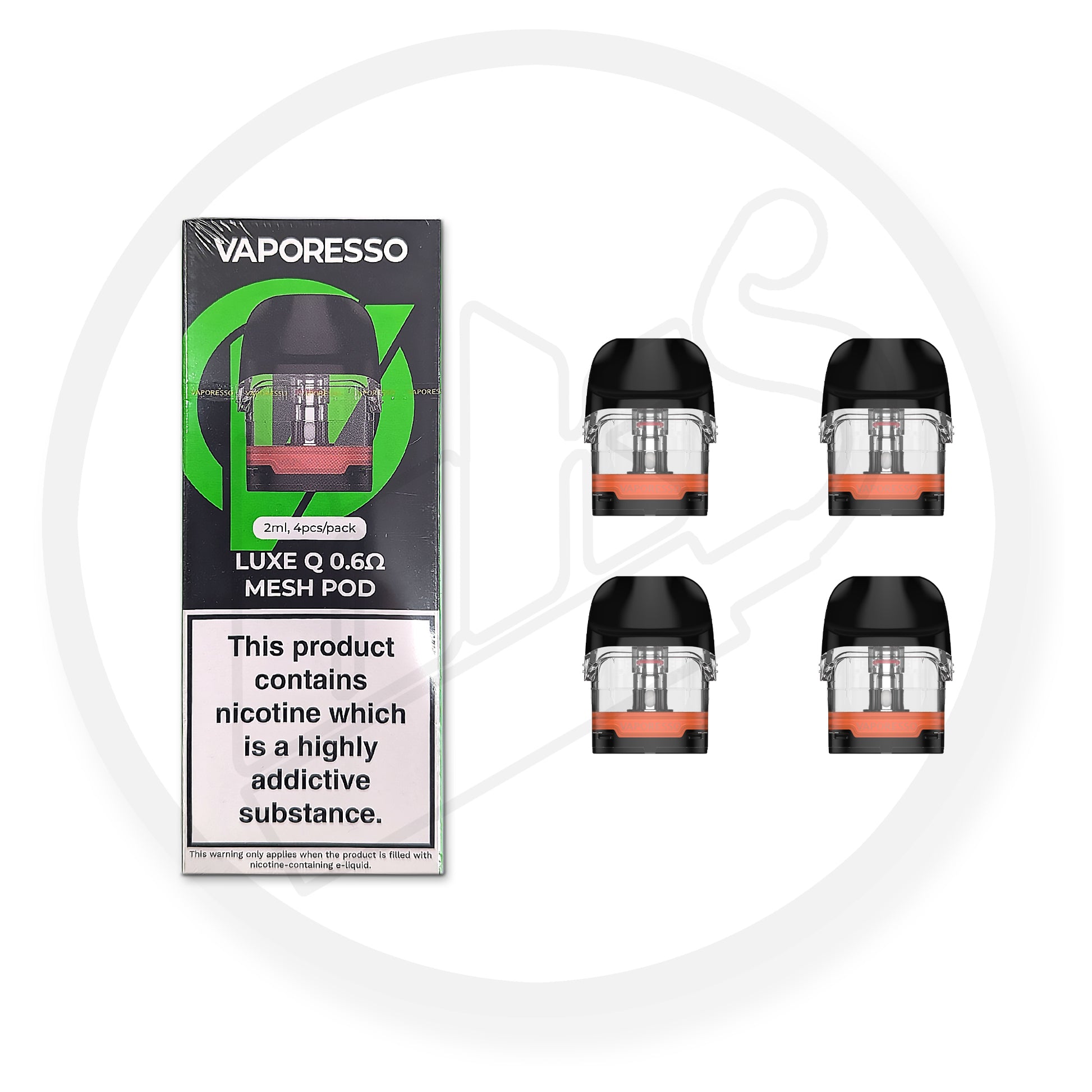 Vaporesso LUXE Q Replacement Pods - 0.6 Ohm Mesh 4Pk - IFANCYONE WHOLESALE