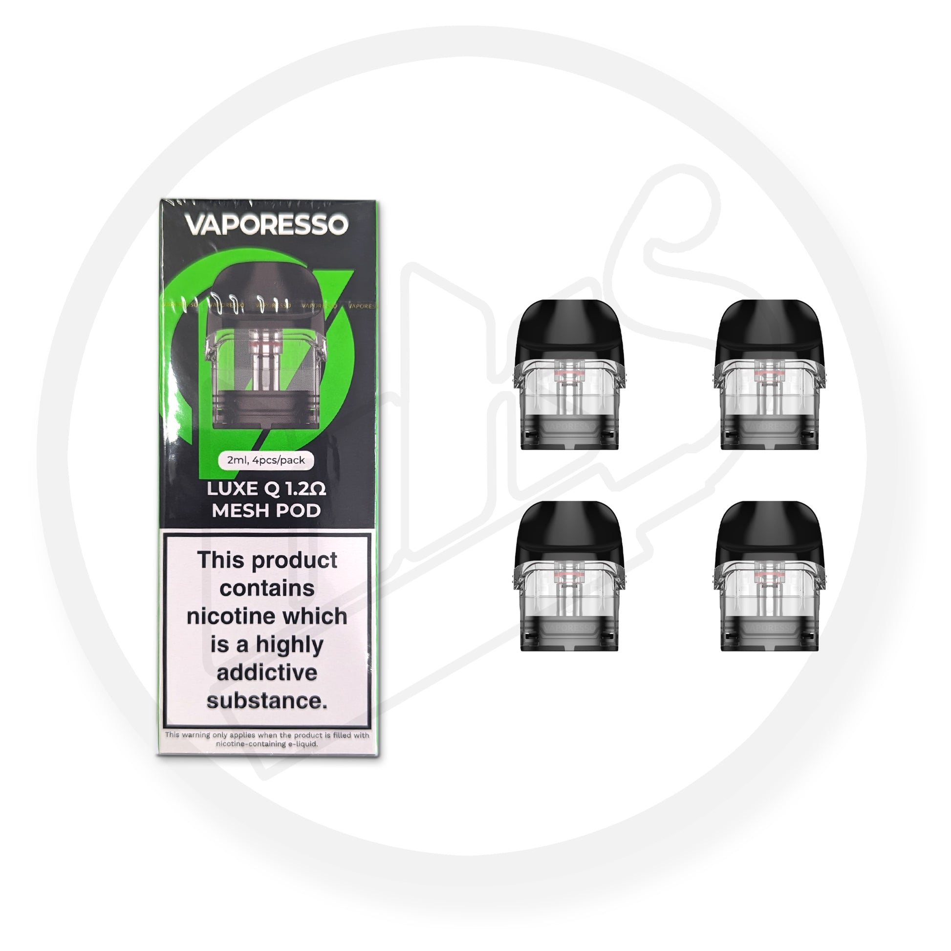 Vaporesso LUXE Q Replacement Pods - 1.2 Ohm Mesh 4Pk - IFANCYONE WHOLESALE