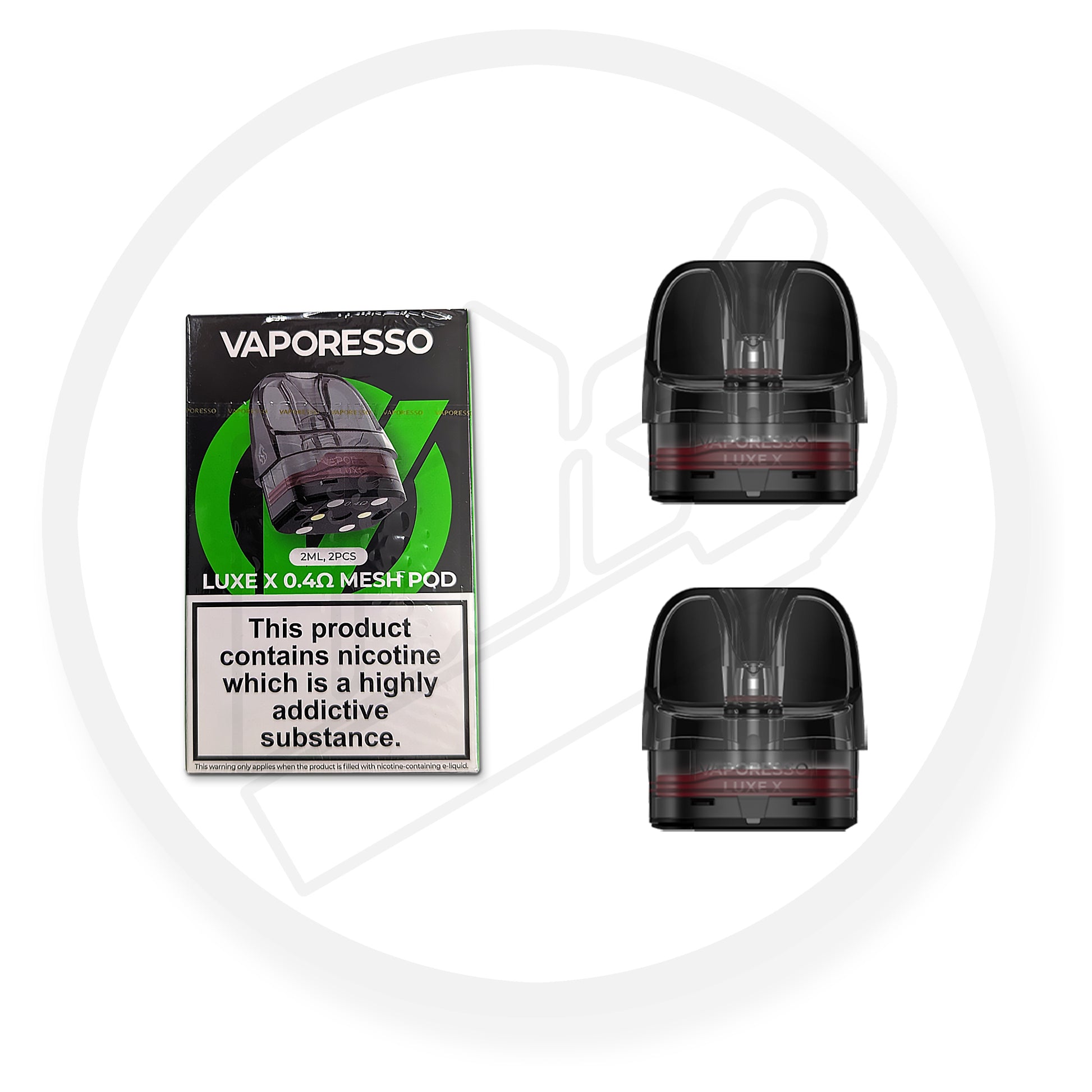 Vaporesso | LUXE X Replacement Pods | Pack of 2 | 2ml | 0.4 Ohm RDL - IFANCYONE WHOLESALE