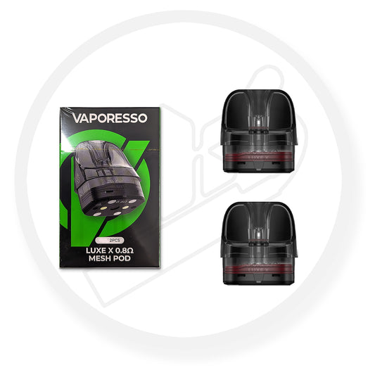 Vaporesso | LUXE X Replacement Pods | Pack of 2 | Regular Version | 0.8 Ohm MTL - IFANCYONE WHOLESALE