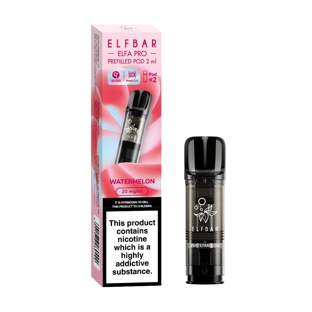 Elfbar | Elf Bar ELFA PRO Replacement Pre-Filled Pods | 2ml | Pack of 2 | 20mg | Various Flavours