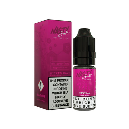 Nasty Salts | Wicked Haze | 10ml Single | 10mg / 20mg Nicotine Salts